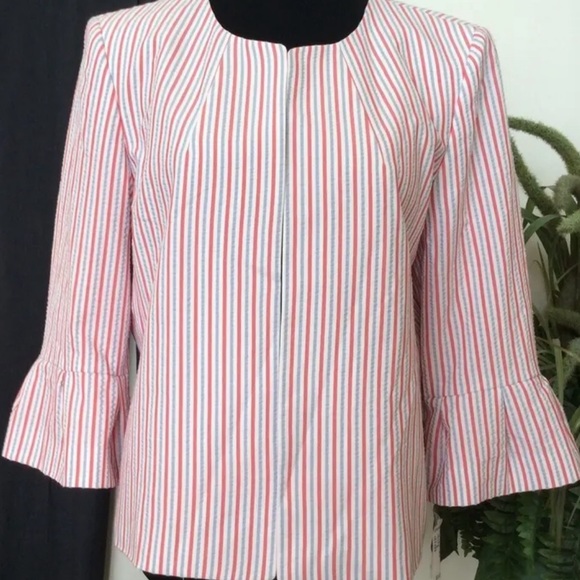 BRAND NEW SEERSUCKER JACKET PERFECT FOR LAYERING - Picture 1 of 4